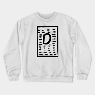 the letter d painting Crewneck Sweatshirt